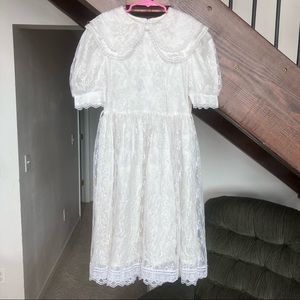 Jessica McClintock Gunne Sax Lace Vintage Victorian Easter Dress